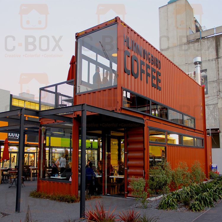 coffee flat pack container house