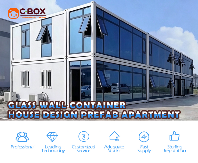 glass wall container house design