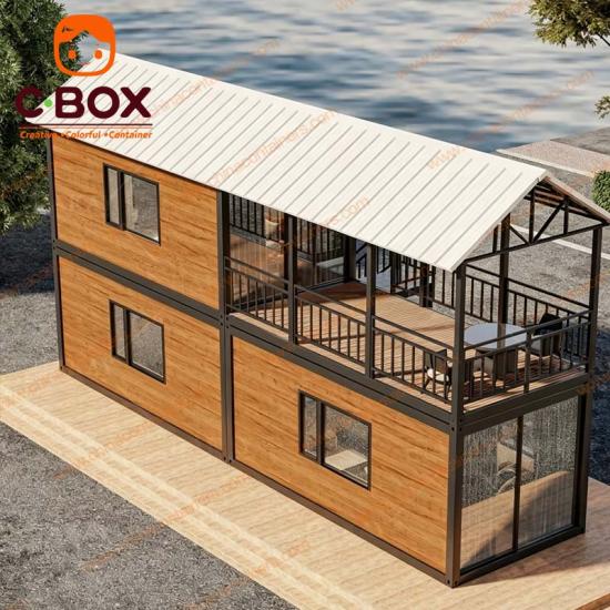 prefab two story flat pack home