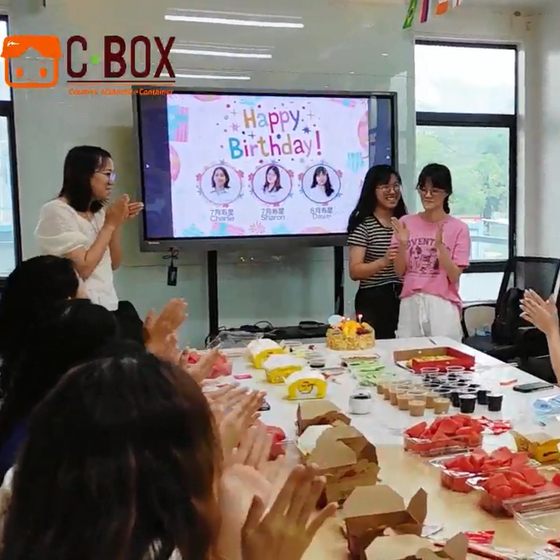 7月と8月に同僚の誕生を記念してCBOXの誕生会を開催しました！